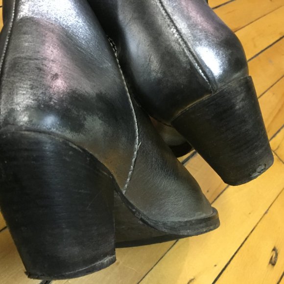 Acne Studios Pistol Boot Short silver leather 37 - Picture 9 of 11